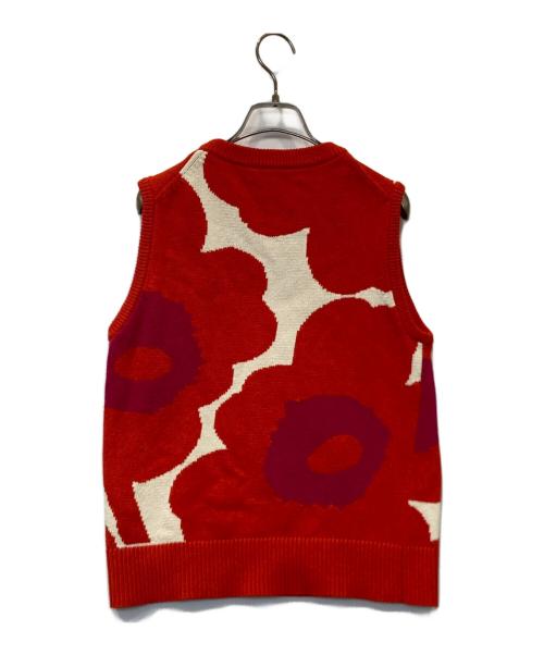 marimekko（マリメッコ）marimekko (マリメッコ) ニットベスト 094090/524275 オレンジ サイズ:XSの古着・服飾アイテム