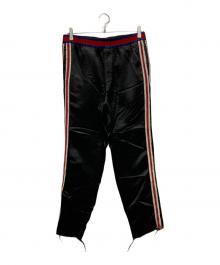 GUCCI（グッチ）の古着「Embroidered Jogging Trousers」｜ブラック