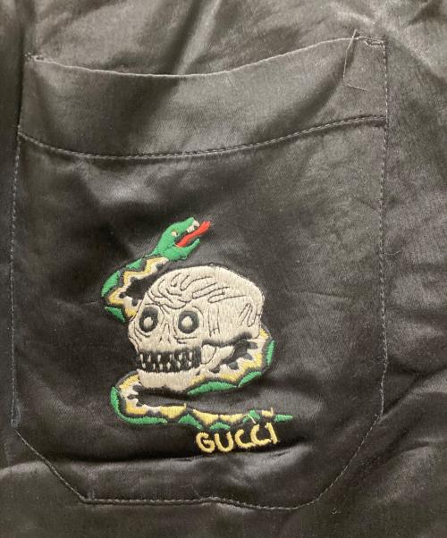 GUCCI（グッチ）GUCCI (グッチ) Embroidered Jogging Trousers ブラック サイズ:46の古着・服飾アイテム