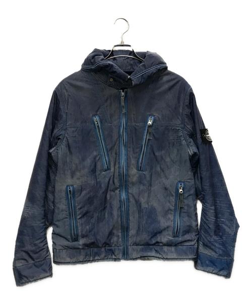STONE ISLAND（ストーンアイランド）STONE ISLAND (ストーンアイランド) 10AW リキッドリフレクティブジャ ケット ブルー サイズ:Mの古着・服飾アイテム