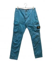 STONE ISLAND（ストーンアイランド）の古着「BRUSHED COTTON CANVAS OLD EFFECT CARGO PANTS」｜ブルー
