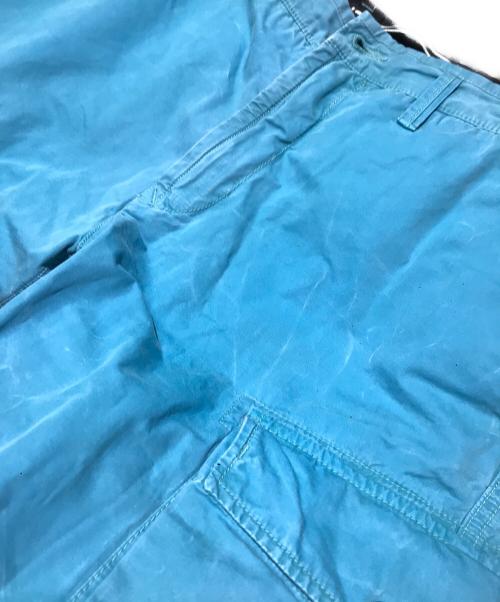 STONE ISLAND（ストーンアイランド）STONE ISLAND (ストーンアイランド) BRUSHED COTTON CANVAS OLD EFFECT CARGO PANTS ブルー サイズ:W32の古着・服飾アイテム