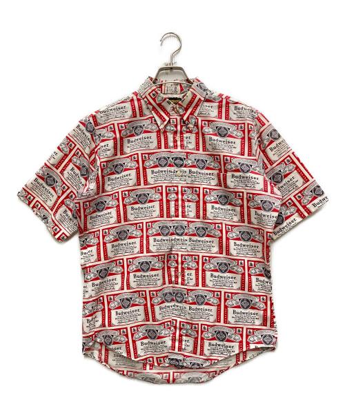 ELDERADO（エルドラド）ELDERADO (エルドラド) LABEL LINE (レーベルライン) 90sBudweiserBD半袖シャツ レッド サイズ:Mの古着・服飾アイテム