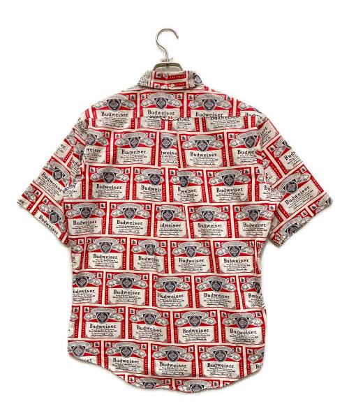 ELDERADO（エルドラド）ELDERADO (エルドラド) LABEL LINE (レーベルライン) 90sBudweiserBD半袖シャツ レッド サイズ:Mの古着・服飾アイテム