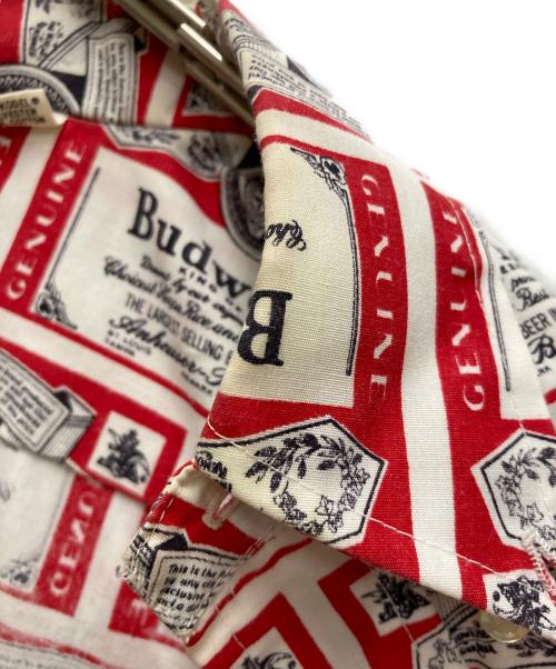 ELDERADO（エルドラド）ELDERADO (エルドラド) LABEL LINE (レーベルライン) 90sBudweiserBD半袖シャツ レッド サイズ:Mの古着・服飾アイテム