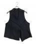 YACCO MARICARD（ヤッコマリカルド）の古着「プリーツベスト」｜ブラック