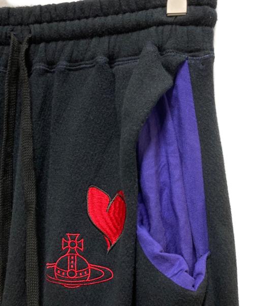 Vivienne Westwood RED LABEL（ヴィヴィアンウエストウッドレッドレーベル）Vivienne Westwood RED LABEL (ヴィヴィアンウエストウッドレッドレーベル) サルエルスウェットパンツ ブラック×ネイビー サイズ:Mの古着・服飾アイテム