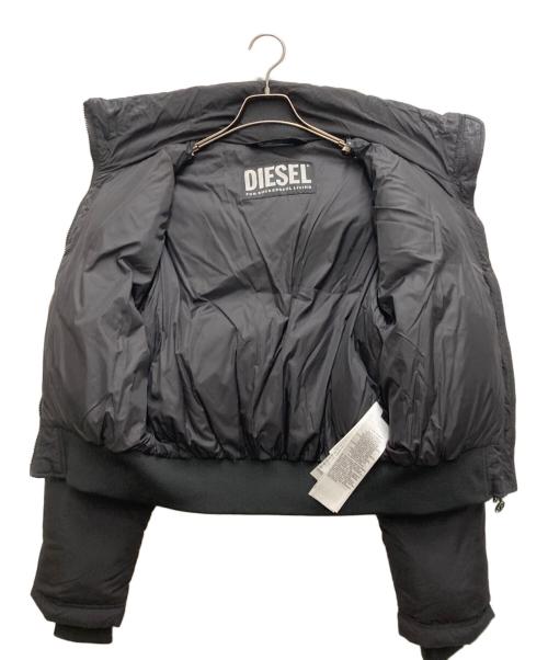 DIESEL（ディーゼル）DIESEL (ディーゼル) W-PEYTON-SHORT ダウンジャケット ブラック サイズ:Sの古着・服飾アイテム