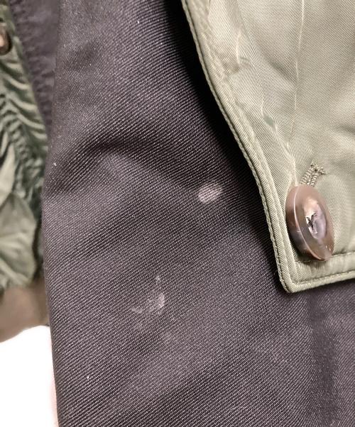 UN3D.（アンスリード）UN3D. (アンスリード) FABRIC MIX CT ファブリックミックスコート ブラック×カーキ サイズ:不明の古着・服飾アイテム