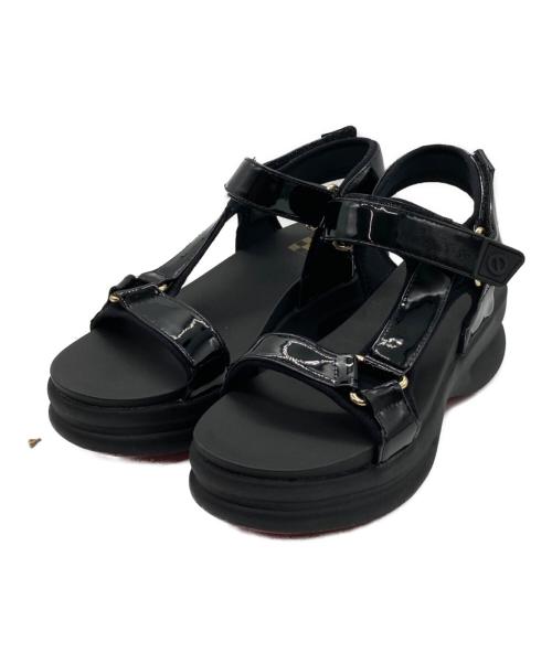 No Name（ノーネーム）No Name (ノーネーム) CONCRETE SANDAL ブラック サイズ:39の古着・服飾アイテム