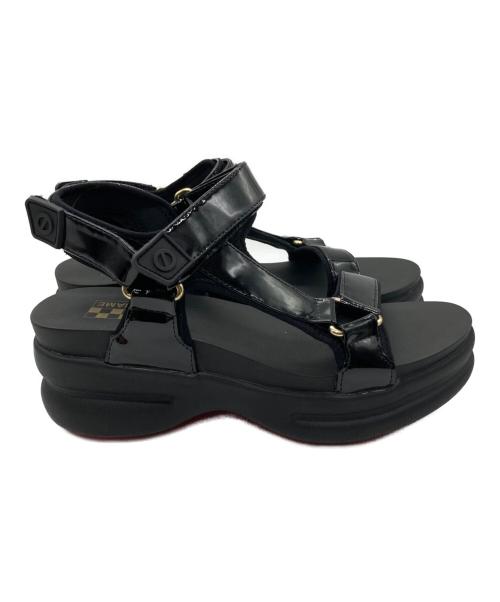 No Name（ノーネーム）No Name (ノーネーム) CONCRETE SANDAL ブラック サイズ:39の古着・服飾アイテム