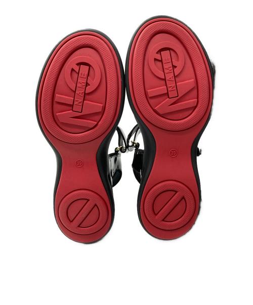 No Name（ノーネーム）No Name (ノーネーム) CONCRETE SANDAL ブラック サイズ:39の古着・服飾アイテム