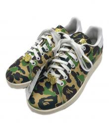 adidas×A BATHING APE（アディダス×ア ベイシング エイプ）の古着「Stan Smith "Abc Camo"」｜カーキ
