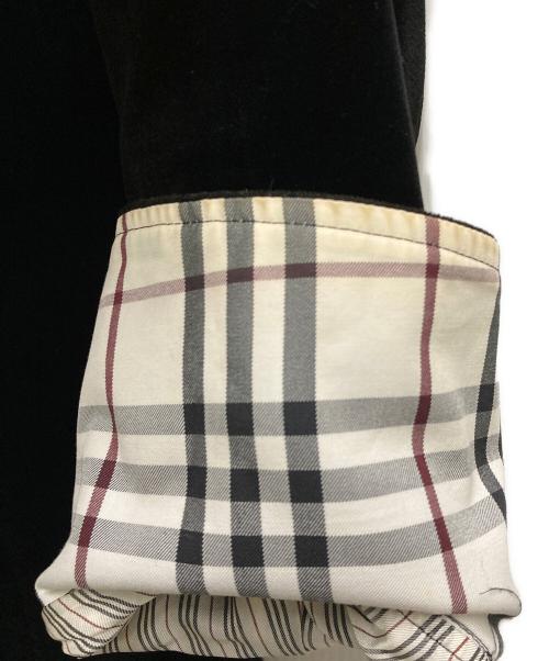 BURBERRY BLACK LABEL（バーバリーブラックレーベル）BURBERRY BLACK LABEL (バーバリーブラックレーベル) ベロアナポレオンコート ブラック サイズ:Ⅿの古着・服飾アイテム