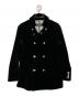 BURBERRY BLACK LABEL（バーバリーブラックレーベル）の古着「ベロアナポレオンコート」｜ブラック