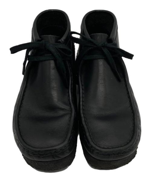 CLARKS（クラークス）CLARKS (クラークス) Wallabee BLACK LEATHER ブラック サイズ:26cmの古着・服飾アイテム