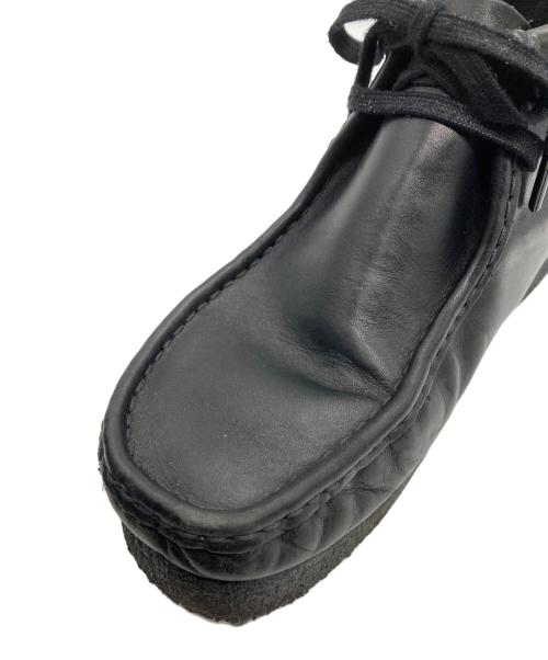 CLARKS（クラークス）CLARKS (クラークス) Wallabee BLACK LEATHER ブラック サイズ:26cmの古着・服飾アイテム