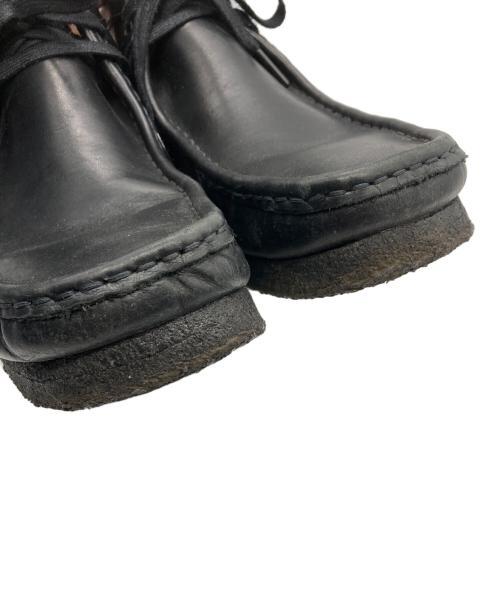 CLARKS（クラークス）CLARKS (クラークス) Wallabee BLACK LEATHER ブラック サイズ:26cmの古着・服飾アイテム