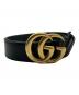 GUCCI（グッチ）の古着「GGマーモントレザーベル」｜ブラック