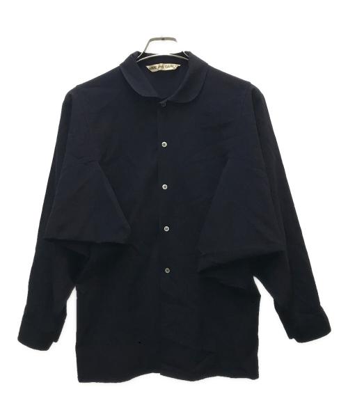 COMME des GARCONS（コムデギャルソン）COMME des GARCONS (コムデギャルソン) ウール丸襟シャツ ネイビー サイズ:Freeの古着・服飾アイテム