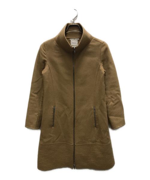 CELINE（セリーヌ）CELINE (セリーヌ) ダブルジップコート ブラウン サイズ:38の古着・服飾アイテム