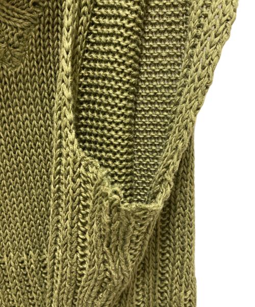 OUR LEGACY（アワーレガシー）OUR LEGACY (アワーレガシー) リネンニットベスト グリーン サイズ:48の古着・服飾アイテム