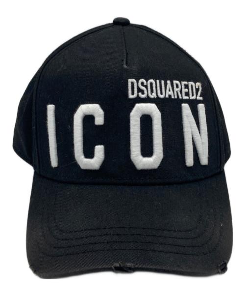 DSQUARED2（ディースクエアード）DSQUARED2 (ディースクエアード) ICON CAP ブラックの古着・服飾アイテム