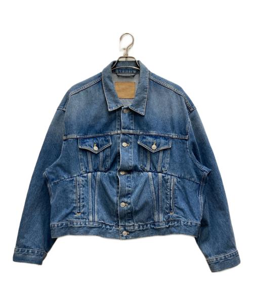BALENCIAGA（バレンシアガ）BALENCIAGA (バレンシアガ) 16AW 再構築スウイングデニムジャケット インディゴ サイズ:44の古着・服飾アイテム