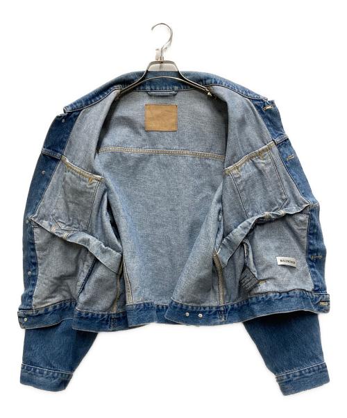 BALENCIAGA（バレンシアガ）BALENCIAGA (バレンシアガ) 16AW 再構築スウイングデニムジャケット インディゴ サイズ:44の古着・服飾アイテム