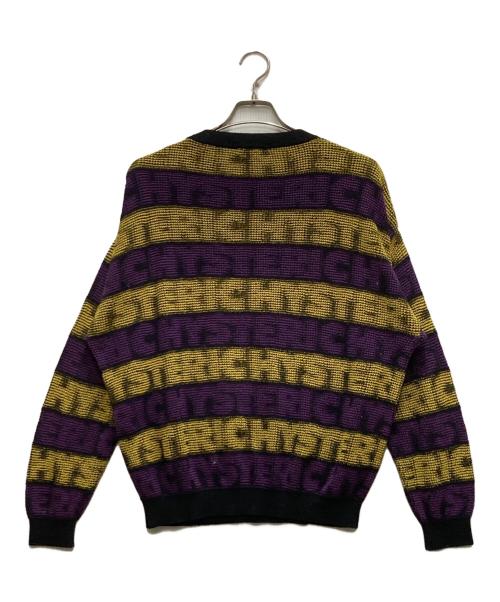 Hysteric Glamour（ヒステリックグラマー）Hysteric Glamour (ヒステリックグラマー) ボーダーセーター パープル サイズ:FREEの古着・服飾アイテム