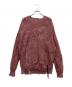 DIESEL（ディーゼル）の古着「ダメージかぎ編みニット」｜パープル