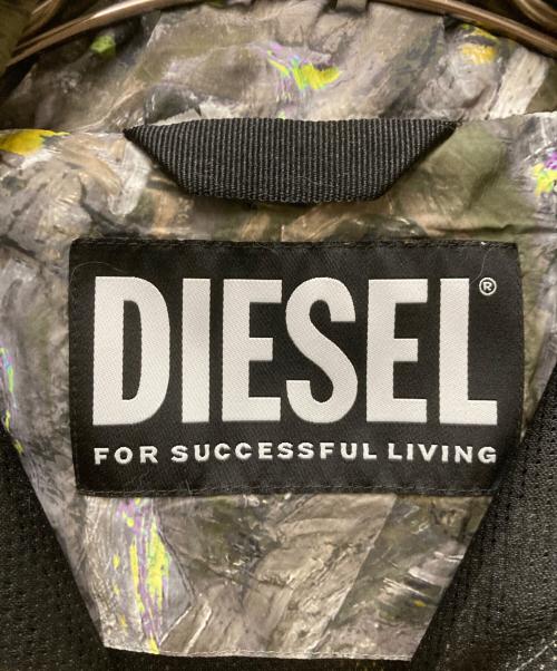 DIESEL（ディーゼル）DIESEL (ディーゼル) J-WARREL-PRINT JACKET グレー サイズ:42の古着・服飾アイテム