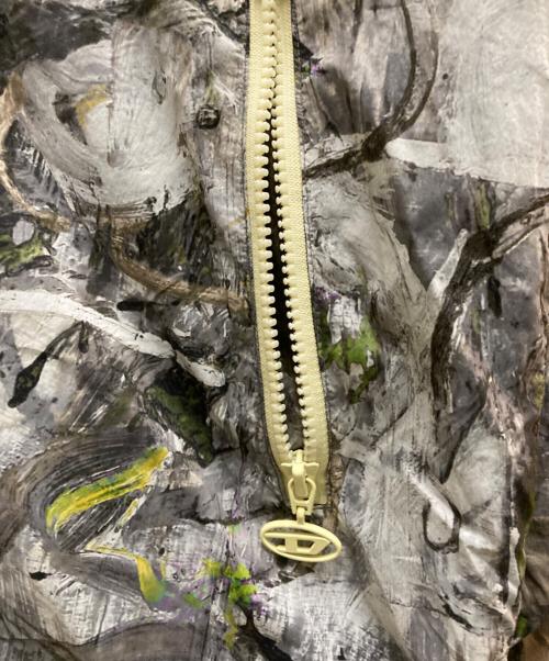 DIESEL（ディーゼル）DIESEL (ディーゼル) J-WARREL-PRINT JACKET グレー サイズ:42の古着・服飾アイテム