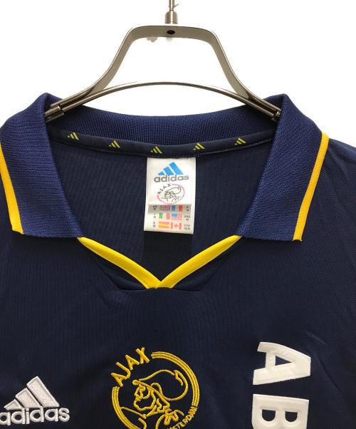 adidas（アディダス）adidas (アディダス) 00-01シーズン アヤックスアウェーユニフォーム イエロー×ネイビー サイズ:Mの古着・服飾アイテム