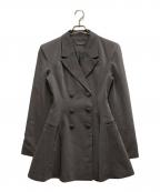 melt the ladyメルトザレディ）の古着「thick belt jacket onepiece」｜グレー