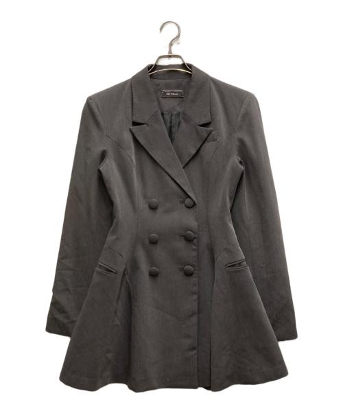 melt the lady（メルトザレディ）MELT THE LADY (メルトザレディ) thick belt jacket onepiece グレー サイズ:Freeの古着・服飾アイテム