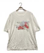 Maison Margielaメゾンマルジェラ）の古着「19AW デストロイ カレンダープリント ロゴTシャツ」｜ホワイト