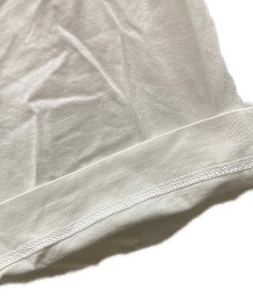Maison Margiela（メゾンマルジェラ）Maison Margiela (メゾンマルジェラ) 19AW デストロイ カレンダープリント ロゴTシャツ ホワイト サイズ:46の古着・服飾アイテム