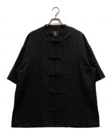 bukht（ブフト）の古着「チャイナシャツ」｜ブラック