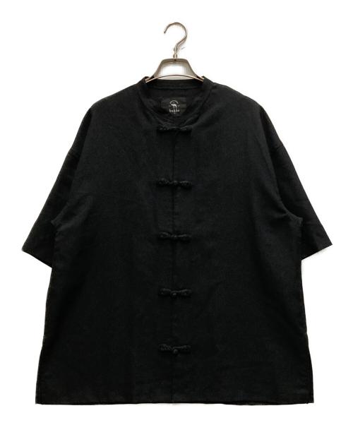 bukht（ブフト）bukht (ブフト) チャイナシャツ ブラック サイズ:Mの古着・服飾アイテム