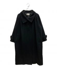 FRAY ID（フレイ アイディー）の古着「タックバルマカンコート」｜ブラック