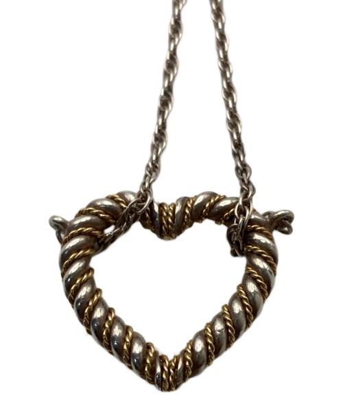 TIFFANY & Co.（ティファニー アンド コー）Tiffany & Co. (ティファニー) ツイストハートネックレス シルバー×ゴールドの古着・服飾アイテム