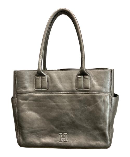 HIROFU（ヒロフ）HIROFU (ヒロフ) DUO トートバッグ メタリックシルバーの古着・服飾アイテム