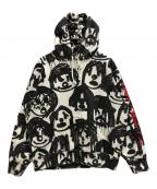 Yohji Yamamoto pour homme×SUPREMEヨウジヤマモト プールオム×シュプリーム）の古着「20AW HOODED SWEATSHIRT」｜ブラック×ホワイト