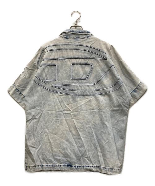 DIESEL（ディーゼル）DIESEL (ディーゼル) 半袖デニムシャツ ブルー サイズ:XLの古着・服飾アイテム