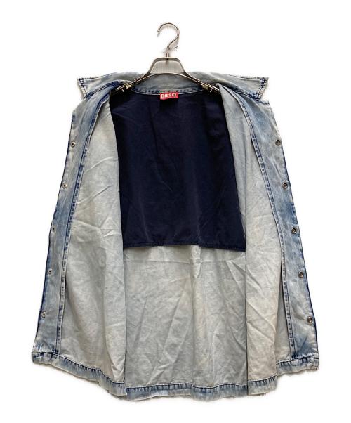 DIESEL（ディーゼル）DIESEL (ディーゼル) 半袖デニムシャツ ブルー サイズ:XLの古着・服飾アイテム