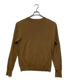 PHIGVEL MAKERS（フィグベルマーカーズ）の古着「コットンクルーネックニット」｜ブラウン
