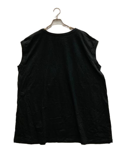 GROUND Y（グラウンドワイ）GROUND Y (グラウンドワイ) ビッグノースリーブTシャツ ブラック サイズ:3の古着・服飾アイテム