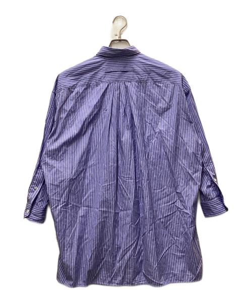 ticca（ティッカ）ticca (ティッカ) スクエアスリットチュニックシャツ ブルー サイズ:FREEの古着・服飾アイテム