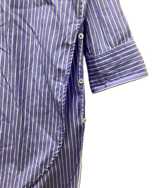 ticca（ティッカ）ticca (ティッカ) スクエアスリットチュニックシャツ ブルー サイズ:FREEの古着・服飾アイテム